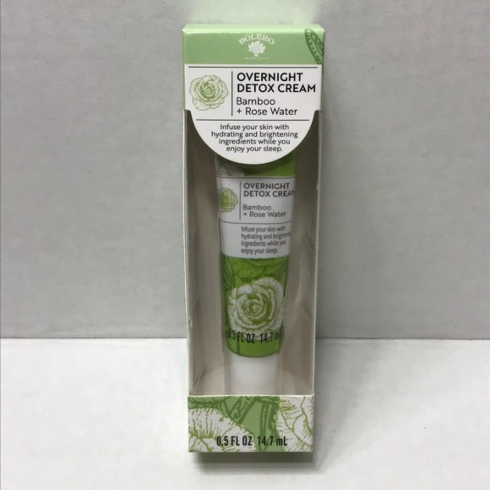 Bolero Beverly Hills Bamboo + Rose Water Overnight Detox Cream, 0.5 oz